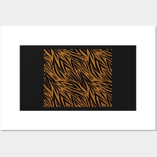 Modern Animal Skin Pattern Zebra Posters and Art